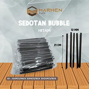 Sedotan Plastik Bubble