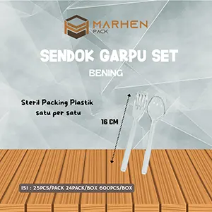 Sendok Garpu Set Bening
