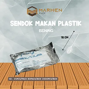 Sendok Makan Plastik Bening