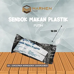 Sendok Makan Plastik Putih