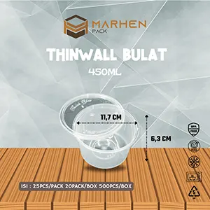 Thinwall Bulat 450ML