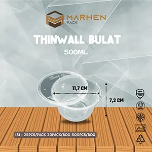 Thinwall Bulat 500ML