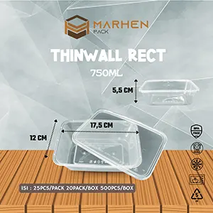Thinwall Rect 750ML