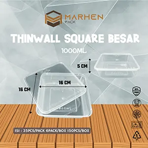 Thinwall Square Besar  1000ML