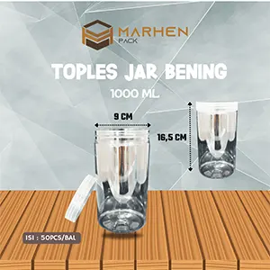 Toples Jar Bening 1000ML