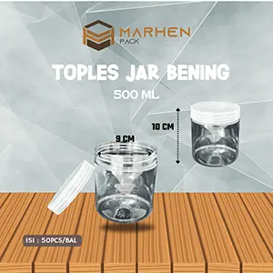 Toples Jar Bening 500ML