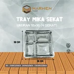 Tray Mika Sekat 4 Sekat