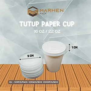 Tutup Paper Cup 16-22 Oz