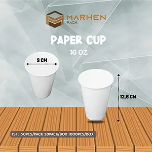 Paper Cup White 16oz